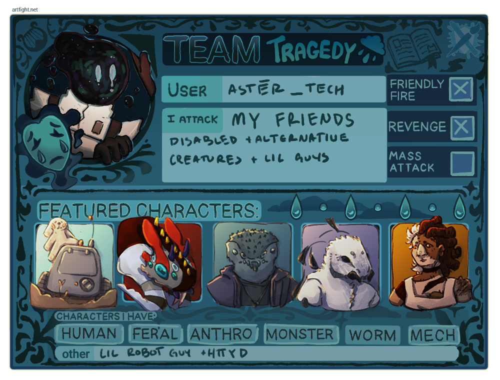 artfight 2026 – Prep